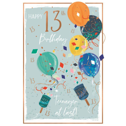 Picture of HAPPY 13TH BIRTHDAY TEENAGER AT LAST CARD